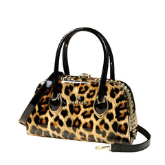 Xshe Women's Luxury Handbag | Diamond Lock & Chain Detail | Elegant Shoulder & Messenger Purse