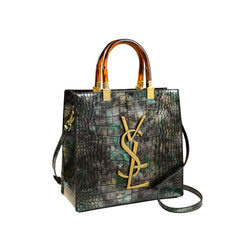 Xshe Women's Handbag | Stylish Vertical Square Tote with Zipper | Elegant Daily Bag for Office & Casual Use