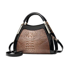 Xshe Women's Shell Handbag Elegant Purse with Contrast Detail & Shoulder Strap