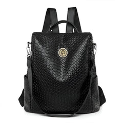 Xshe Women's New Woven Pattern Large Capacity Backpack