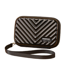 Women's Card Holder V Shape Multi-Card Slot Coin Purse Short PVC Wallet Zipper Bag