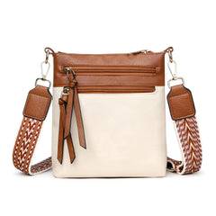 Xshe Women's Pu Leather Material With Textured Pattern, Sling Bag