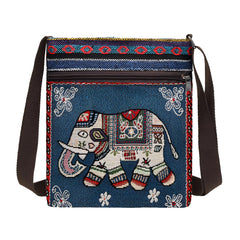 Xshe Women's Jacquard Cloth Material With Butterfly Pattern, Sling Bag