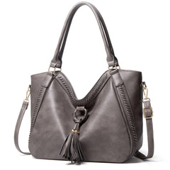 Women's Retro Shoulder Crossbody Bag with Multiple Internal Pockets