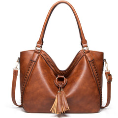 Women's Retro Shoulder Crossbody Bag with Multiple Internal Pockets