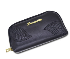 Synthetic Leather+Hand Package Embroidered Leaf Long Purse Wallet for Women