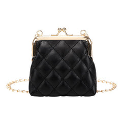 Sweet Lipstick Bag For Girls & Women Small Bag, Makeup Storage Bag With Rhombus Chain