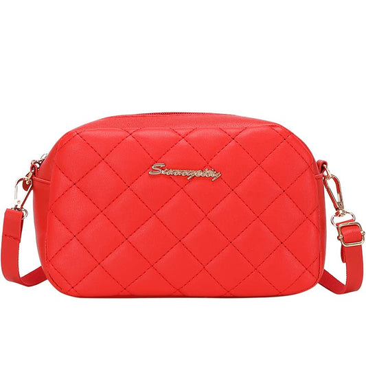 ladies Bag Christmas White Shoulder Bag Rhombus Crossbody Bag Fashionable Bag For Women