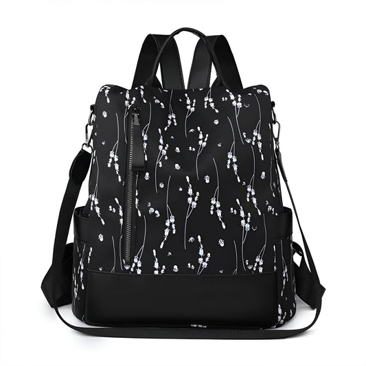 Xshe Women's Floral Backpack – Breathable Travel Bag with Soft Build and Smart Storage