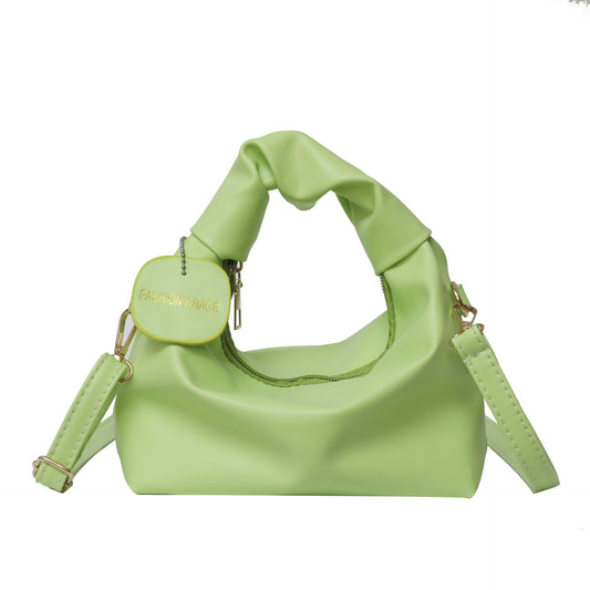 Women's Portable Pleated Bag Trend Fashion Girl Shoulder Bag Simple Mobile Phone Coin Purse Messenger Bag
