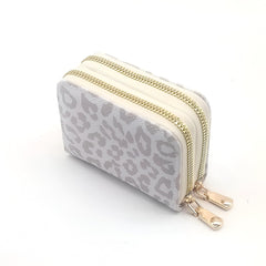 Xshe Women's Zip-Around  Wallet with Flower Pattern, multi-card slots and Coin Holder