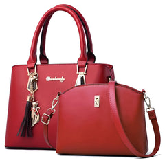 Xshe Women's 2-Piece Handbag & Crossbody Bag Set | Stylish PU Leather Bag