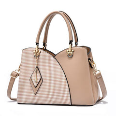 Women's Leather Chex Design Shoulder Bag Suitable Gift for a festival,occasion,Birthday