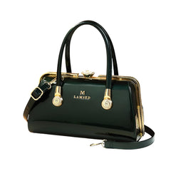 Xshe Women's Elegant Handbag, Shoulder & Crossbody Bag with Rhinestone Lock