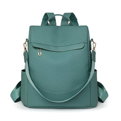 Xshe Women Stylish Backpack – Elegant Chevron Pattern with , Ideal for Travel, Work, and Daily Use