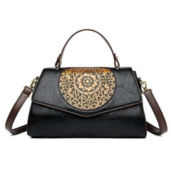 Xshe Women Elegant Retro Handbag – Large Capacity Cover-Style Shoulder Bag