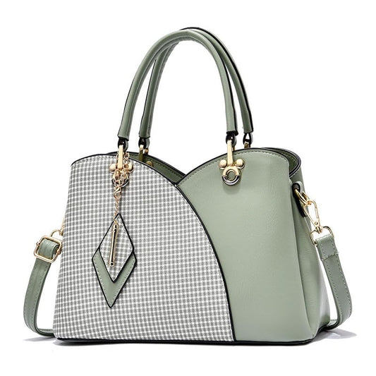 Women's Leather Chex Design Shoulder Bag Suitable Gift for a festival,occasion,Birthday