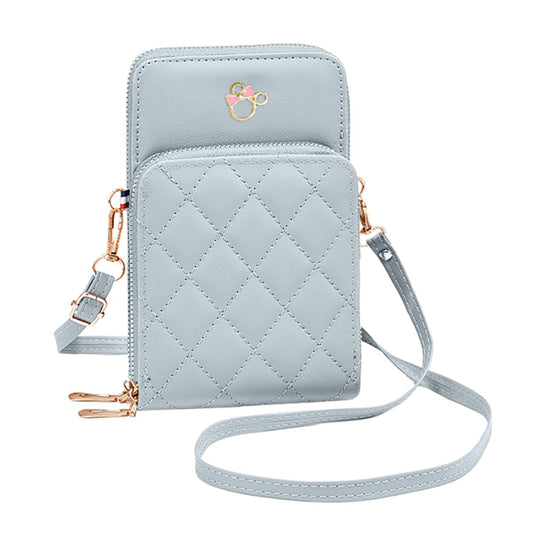 Lingge Mobile Phone Bag Fashionable Blue Versatile Mobile Phone Bag Ladies Shoulder Bag