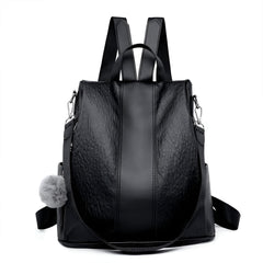Xshe Women Stylish Travel Backpack – Waterproof, Solid Color Design with Soft Handle