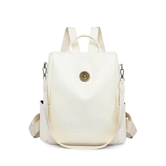 Xshe Women's New Woven Pattern Large Capacity Backpack