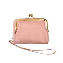 Women's Wallet Wrist Strap Short Coin Purse Coin Clip Bag Multi-Card Slot Card Holder