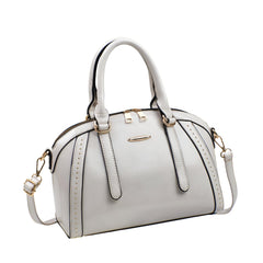 Xshe Women’s Tote Bag | Stylish Horizontal Handbag with Zipper Closure & Rivet Design | Daily Use Shoulder Bag