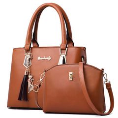 Xshe Women's 2-Piece Handbag & Crossbody Bag Set | Stylish PU Leather Bag