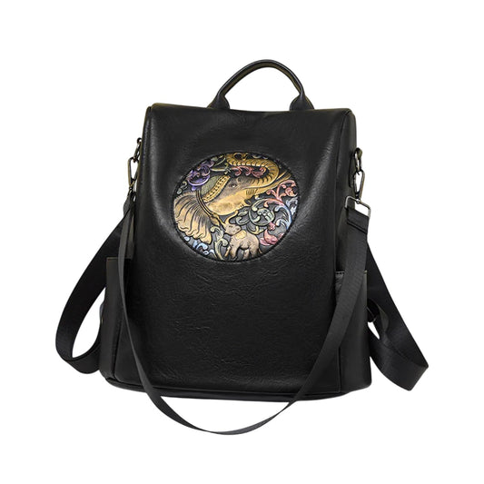 Xshe Women's Elephant Design Backpack, Multifunctional Bag