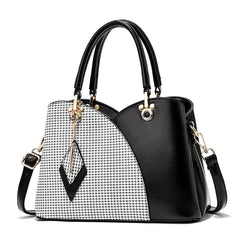 Women's Leather Chex Design Shoulder Bag Suitable Gift for a festival,occasion,Birthday