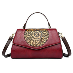 Xshe Women Elegant Retro Handbag – Large Capacity Cover-Style Shoulder Bag