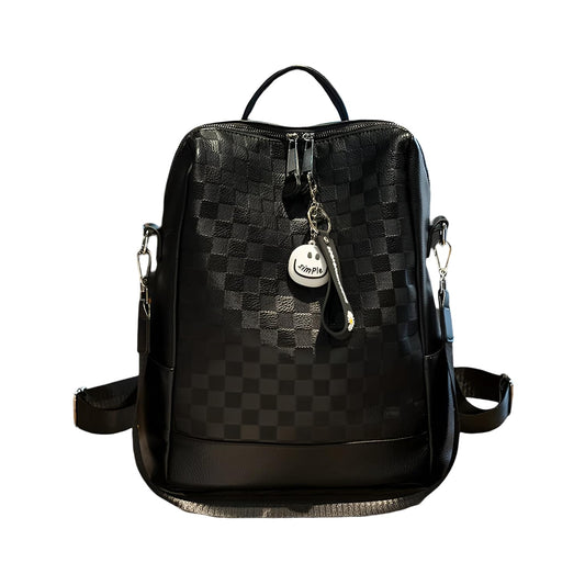 Xshe Women's Backpack – Textured Splicing Portable Shoulder Bag