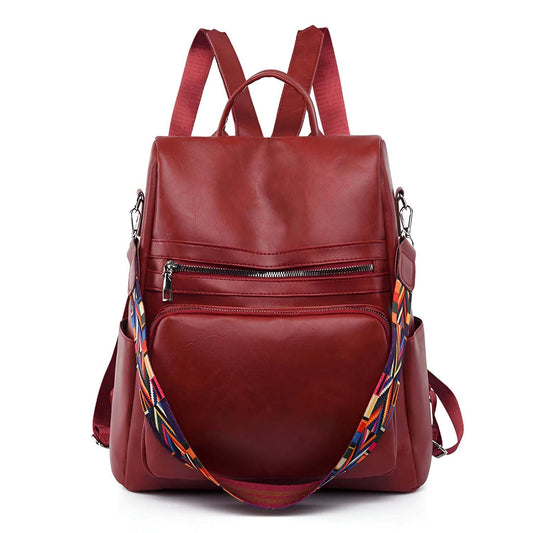 Xshe Women's Backpack, Cross Border Anti-Theft Simple Travel Bag