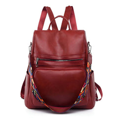 Xshe Women's Backpack, Cross Border Anti-Theft Simple Travel Bag