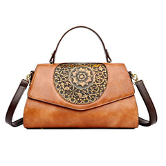 Xshe Women Elegant Retro Handbag – Large Capacity Cover-Style Shoulder Bag