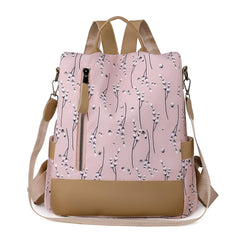 Xshe Women's Floral Backpack – Breathable Travel Bag with Soft Build and Smart Storage