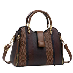 Xshe Women Elegant Woven-Texture Handbag  – Tote with Handles & Adjustable Shoulder Strap – Stylish Casual Bag