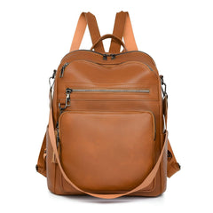 Xshe Women Soft Backpack – Breathable Daily Bag with Neat Stitching & Interior Pockets