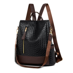 Xshe Women Embossed Backpack – Lightweight, Burden-Reducing Design with Digging Outer Pockets for Daily Use