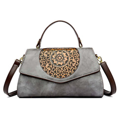 Xshe Women Elegant Retro Handbag – Large Capacity Cover-Style Shoulder Bag