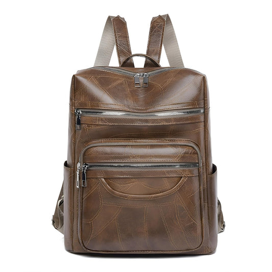 Xshe Women Stylish Checkered Backpack – Waterproof, Anti-Theft, Daily Wear-Resistant Design