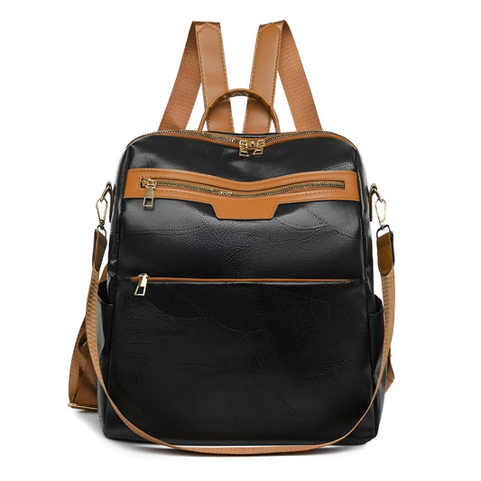 Xshe Women's Backpack With Printed Design, Crossbody Travel Bag