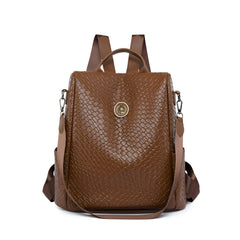 Xshe Women's New Woven Pattern Large Capacity Backpack
