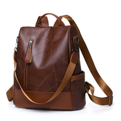 Xshe Women's Splicing Backpack, Texture Cross-Border Shoulder Bag
