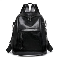 Xshe Multi-Pocket Women's Backpack | Travel & Casual Backpack with Tassel Charm