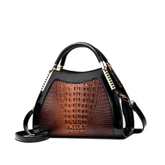 Xshe Women's Shell Handbag Elegant Purse with Contrast Detail & Shoulder Strap