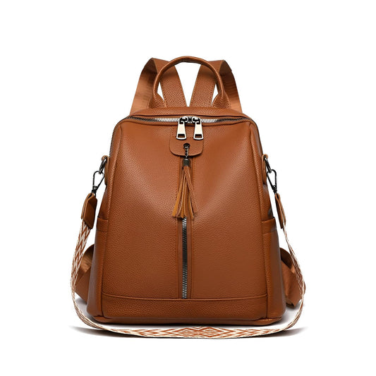 Xshe Women's Cross-Border Retro Tassel Fashion Backpack