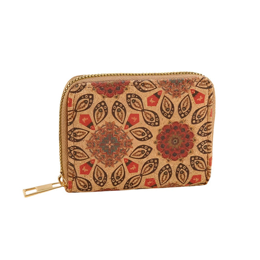 Xshe Women's, Zip-Around  Bohemian Style Wallet , Card and Coin Holder