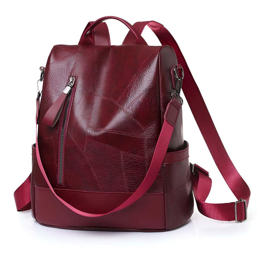 Xshe Women's Splicing Backpack, Texture Cross-Border Shoulder Bag