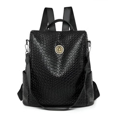 Xshe Women's New Woven Pattern Large Capacity Backpack