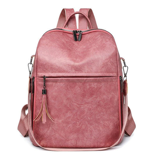Xshe Women's Backpack, Cross Border Anti-Theft Simple Travel Bag